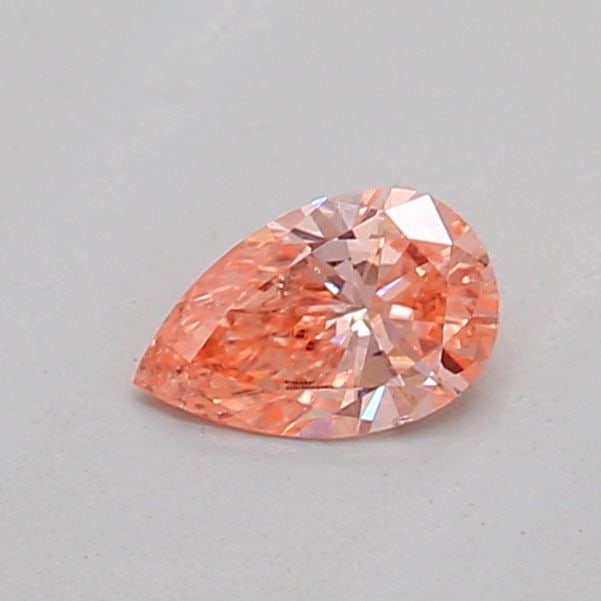 Loose Diamond - PEAR 0.16ct Fancy Intense Orangey Pink SI2: Loose Diamond - PEAR 0.16ct Fancy Intense Orangey Pink SI2 Source: This is a real non-mined Diamond that has been grown in a lab Shape: PEAR Carats: 0.16 Color: Fancy Intense Orangey Pink Certificatio
