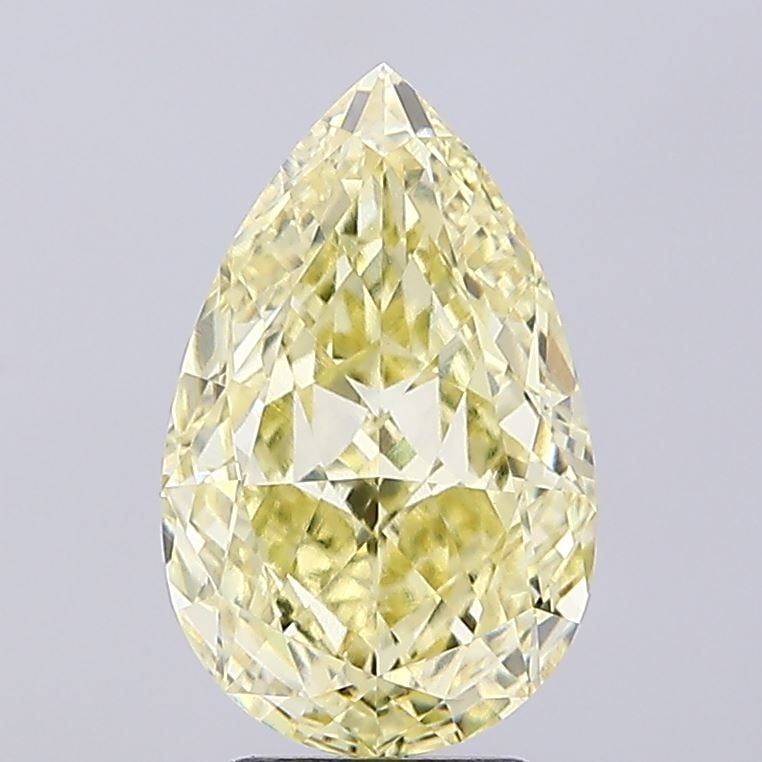 Loose Diamond - PEAR 4.04ct Fancy Yellow VVS2: Loose Diamond - PEAR 4.04ct Fancy Yellow VVS2 Source: This is a real non-mined Diamond that has been grown in a lab Shape: PEAR Carats: 4.04 Color: Fancy Yellow Certification: IGI Video: