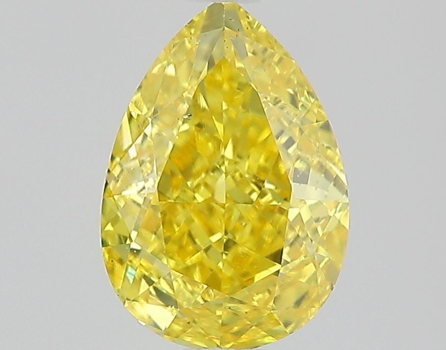 Loose Diamond - PEAR 1.23ct Fancy Intense Yellow VS2: Loose Diamond - PEAR 1.23ct Fancy Intense Yellow VS2 Source: This is a real non-mined Diamond that has been grown in a lab Shape: PEAR Carats: 1.23 Color: Fancy Intense Yellow Certification: IGI Video