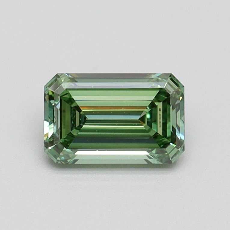 Loose Diamond - EMERALD 0.67ct Fancy Intense Green VVS2: Loose Diamond - EMERALD 0.67ct Fancy Intense Green VVS2 Source: This is a real non-mined Diamond that has been grown in a lab Shape: EMERALD Carats: 0.67 Color: Fancy Intense Green Certification: IGI