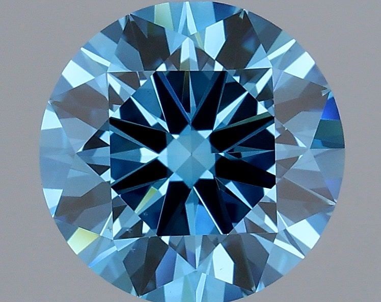 Ideal Loose Diamond - ROUND 1.9ct Fancy Vivid Blue VS2: Ideal Loose Diamond - ROUND 1.9ct Fancy Vivid Blue VS2 Source: This is a real non-mined Diamond that has been grown in a lab Shape: ROUND Carats: 1.9 Color: Fancy Vivid Blue Certification: IGI Video: