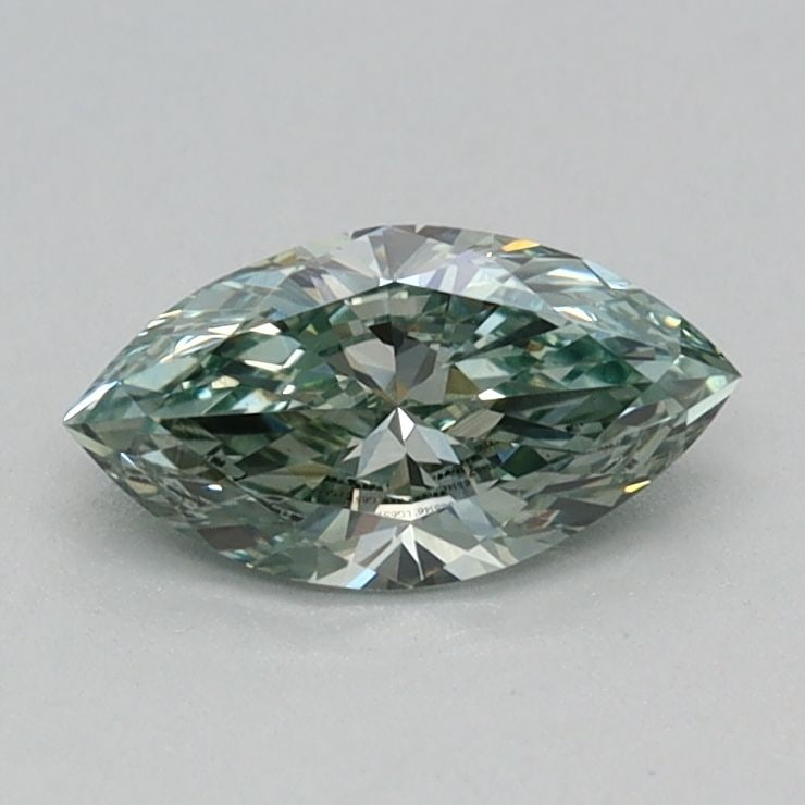 Loose Diamond - MARQUISE 0.3ct Fancy Intense Green VS1: Loose Diamond - MARQUISE 0.3ct Fancy Intense Green VS1 Source: This is a real non-mined Diamond that has been grown in a lab Shape: MARQUISE Carats: 0.3 Color: Fancy Intense Green Certification: IGI V