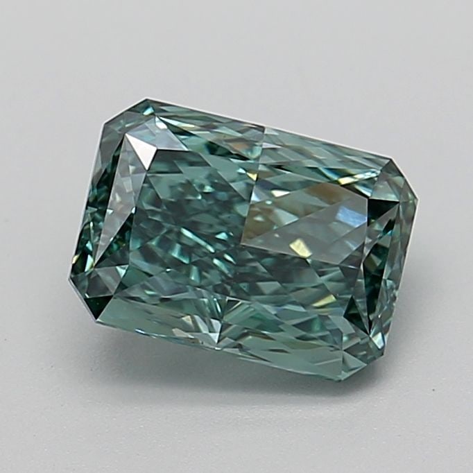 Loose Diamond - RADIANT 2.13ct Fancy Vivid Green VS1: Loose Diamond - RADIANT 2.13ct Fancy Vivid Green VS1 Source: This is a real non-mined Diamond that has been grown in a lab Shape: RADIANT Carats: 2.13 Color: Fancy Vivid Green Certification: IGI Video