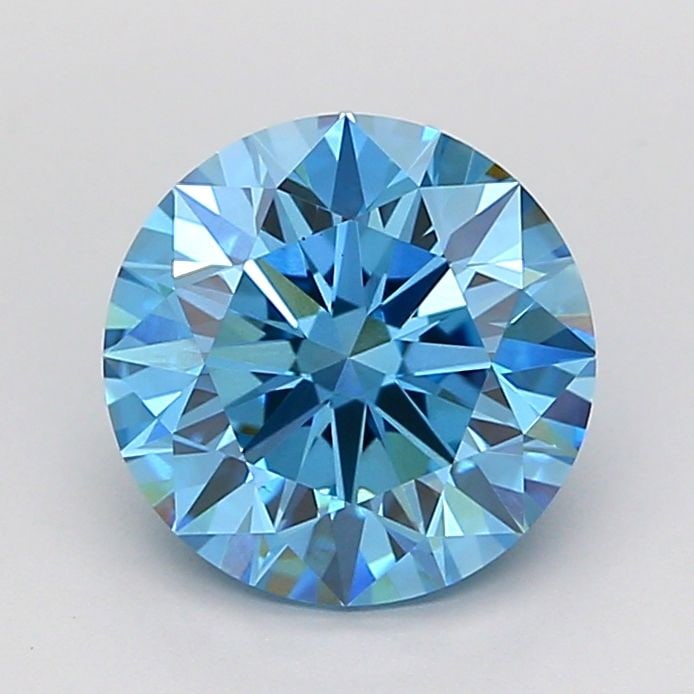 Ideal Loose Diamond - ROUND 2.05ct Fancy Vivid Blue VS1: Ideal Loose Diamond - ROUND 2.05ct Fancy Vivid Blue VS1 Source: This is a real non-mined Diamond that has been grown in a lab Shape: ROUND Carats: 2.05 Color: Fancy Vivid Blue Certification: IGI Video