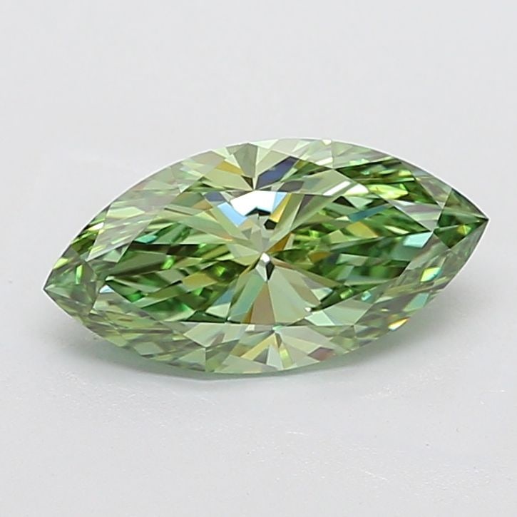 Loose Diamond - MARQUISE 2.69ct Fancy Vivid Green VVS2: Loose Diamond - MARQUISE 2.69ct Fancy Vivid Green VVS2 Source: This is a real non-mined Diamond that has been grown in a lab Shape: MARQUISE Carats: 2.69 Color: Fancy Vivid Green Certification: IGI Vi