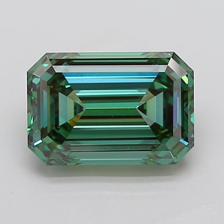 Loose Diamond - EMERALD 5.09ct Fancy Vivid Green VVS2 (1 of 1)