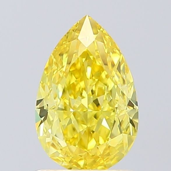 Loose Diamond - PEAR 1.33ct Fancy Vivid Yellow VS1: Loose Diamond - PEAR 1.33ct Fancy Vivid Yellow VS1 Source: This is a real non-mined Diamond that has been grown in a lab Shape: PEAR Carats: 1.33 Color: Fancy Vivid Yellow Certification: IGI Video: