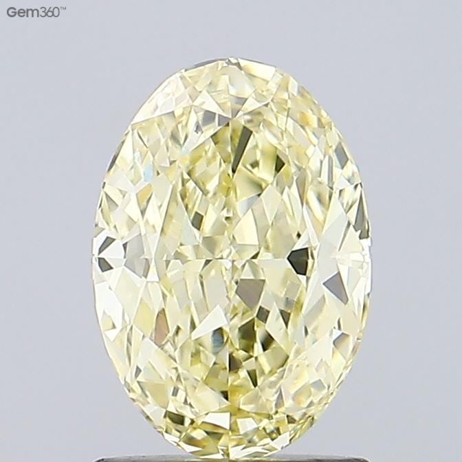 Loose Diamond - OVAL 1.55ct Fancy Intense Yellow VS1: Loose Diamond - OVAL 1.55ct Fancy Intense Yellow VS1 Source: This is a real non-mined Diamond that has been grown in a lab Shape: OVAL Carats: 1.55 Color: Fancy Intense Yellow Certification: IGI Video
