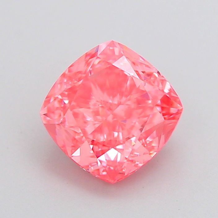Loose Diamond - CUSHION MODIFIED 1.61ct Fancy Vivid Pink VVS2: Loose Diamond - CUSHION MODIFIED 1.61ct Fancy Vivid Pink VVS2 Source: This is a real non-mined Diamond that has been grown in a lab Shape: CUSHION MODIFIED Carats: 1.61 Color: Fancy Vivid Pink Certifi