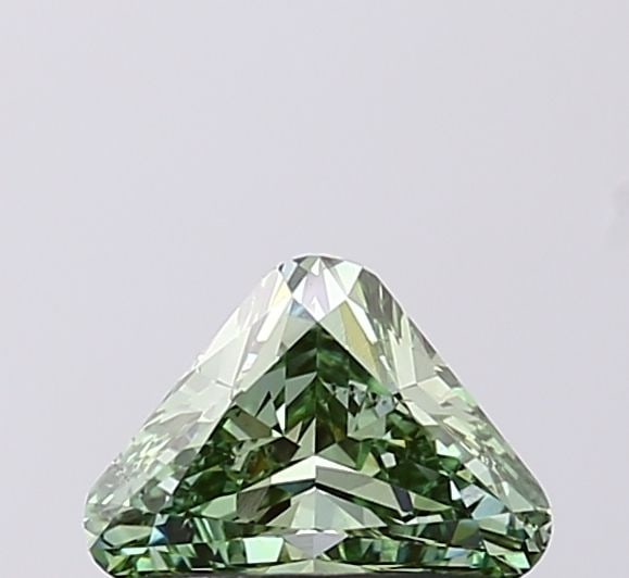 Loose Diamond - TRIANGULAR 0.78ct Fancy Vivid Green VS2: Loose Diamond - TRIANGULAR 0.78ct Fancy Vivid Green VS2 Source: This is a real non-mined Diamond that has been grown in a lab Shape: TRIANGULAR Carats: 0.78 Color: Fancy Vivid Green Certification: IGI