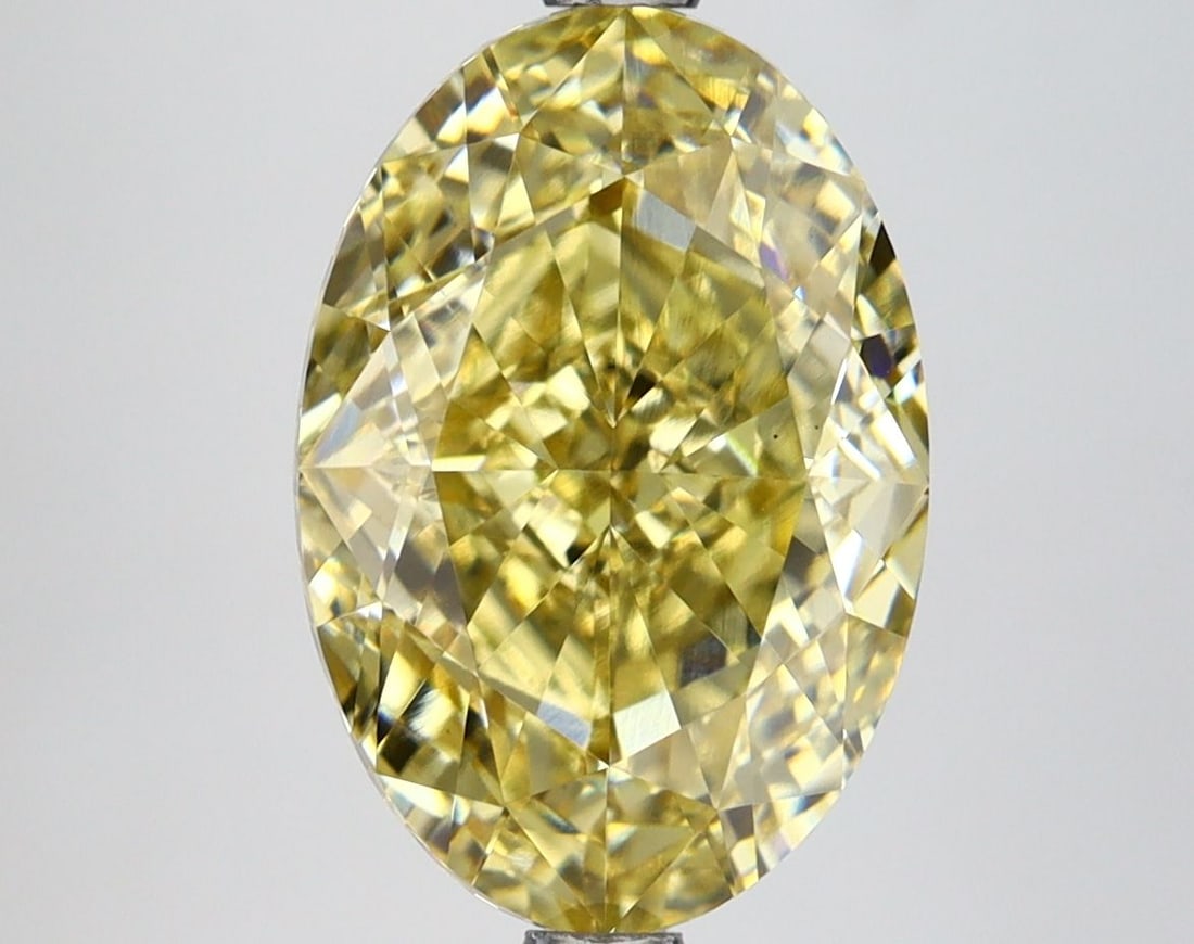 Loose Diamond - OVAL 4.62ct Fancy Intense Yellow VS1: Loose Diamond - OVAL 4.62ct Fancy Intense Yellow VS1 Source: This is a real non-mined Diamond that has been grown in a lab Shape: OVAL Carats: 4.62 Color: Fancy Intense Yellow Certification: IGI Video