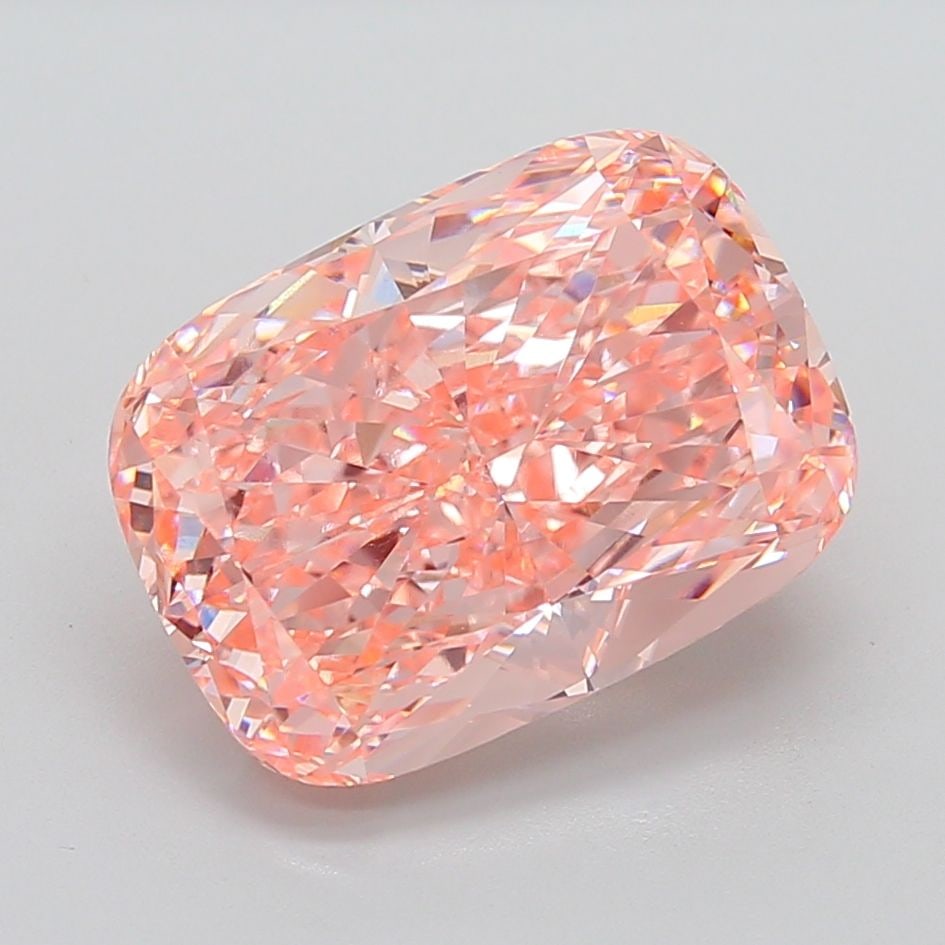 Loose Diamond - CUSHION MODIFIED 12.03ct Fancy Vivid Pink VS1: Loose Diamond - CUSHION MODIFIED 12.03ct Fancy Vivid Pink VS1 Source: This is a real non-mined Diamond that has been grown in a lab Shape: CUSHION MODIFIED Carats: 12.03 Color: Fancy Vivid Pink Certif