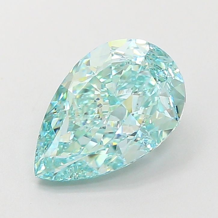 Loose Diamond - PEAR 2.24ct Fancy Vivid Green VVS1: Loose Diamond - PEAR 2.24ct Fancy Vivid Green VVS1 Source: This is a real non-mined Diamond that has been grown in a lab Shape: PEAR Carats: 2.24 Color: Fancy Vivid Green Certification: IGI Video: