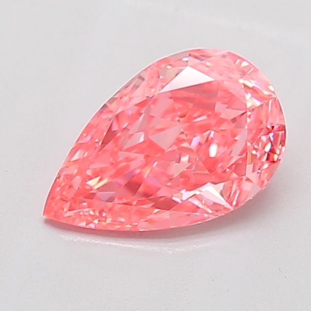 Loose Diamond - PEAR 1.33ct Fancy Vivid Pink VS2: Loose Diamond - PEAR 1.33ct Fancy Vivid Pink VS2 Source: This is a real non-mined Diamond that has been grown in a lab Shape: PEAR Carats: 1.33 Color: Fancy Vivid Pink Certification: IGI PLEASE NOTE: