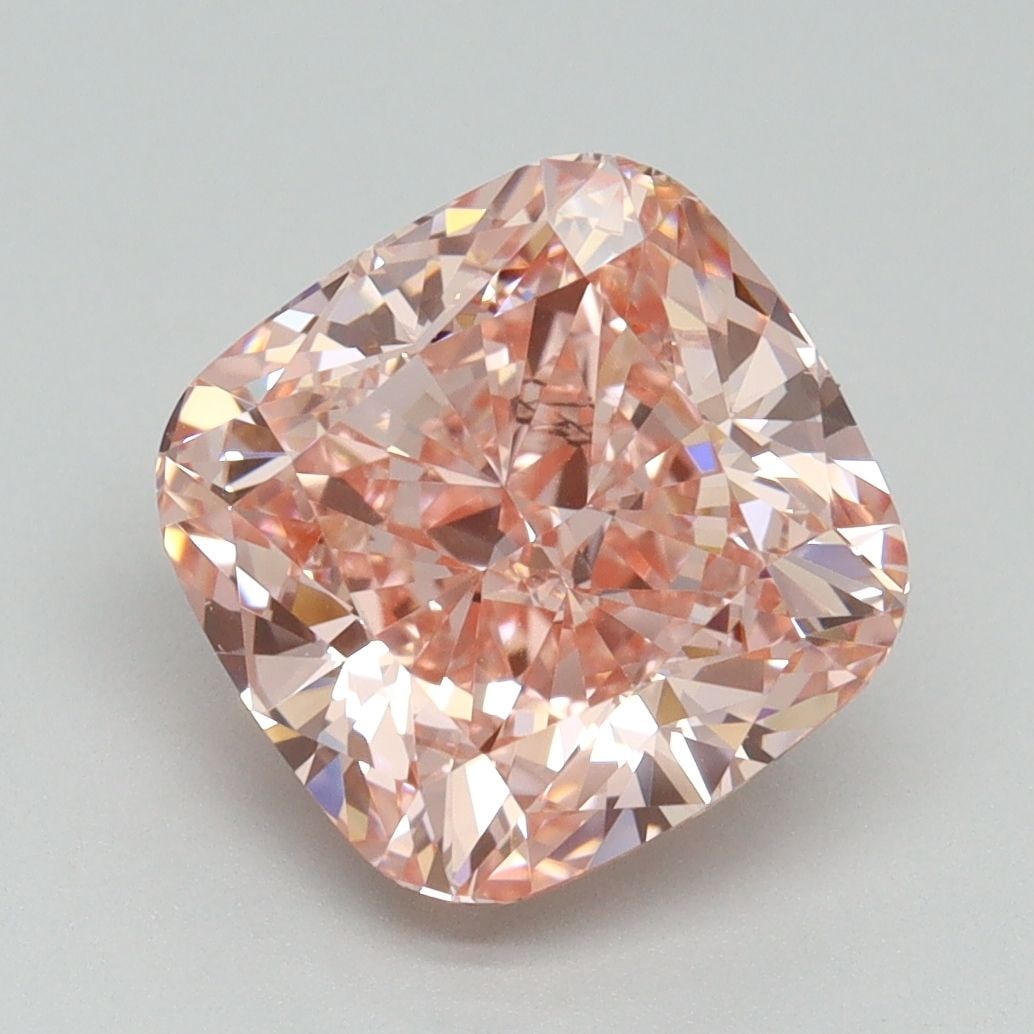 Loose Diamond - CUSHION BRILLIANT 4.0ct Fancy Vivid Pink VS1: Loose Diamond - CUSHION BRILLIANT 4.0ct Fancy Vivid Pink VS1 Source: This is a real non-mined Diamond that has been grown in a lab Shape: CUSHION BRILLIANT Carats: 4.0 Color: Fancy Vivid Pink Certific