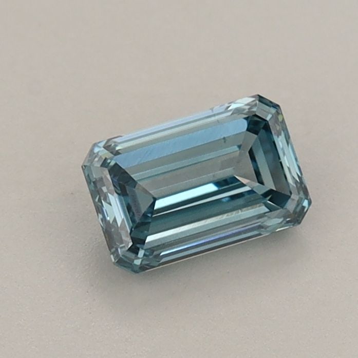 Loose Diamond - EMERALD 0.57ct Fancy Vivid Blue VS2: Loose Diamond - EMERALD 0.57ct Fancy Vivid Blue VS2 Source: This is a real non-mined Diamond that has been grown in a lab Shape: EMERALD Carats: 0.57 Color: Fancy Vivid Blue Certification: IGI Video: