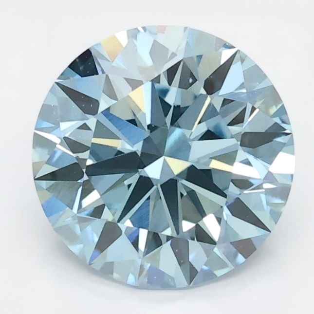 Ideal Loose Diamond - ROUND 1.58ct Fancy Intense Blue VVS2: Ideal Loose Diamond - ROUND 1.58ct Fancy Intense Blue VVS2 Source: This is a real non-mined Diamond that has been grown in a lab Shape: ROUND Carats: 1.58 Color: Fancy Intense Blue Certification: