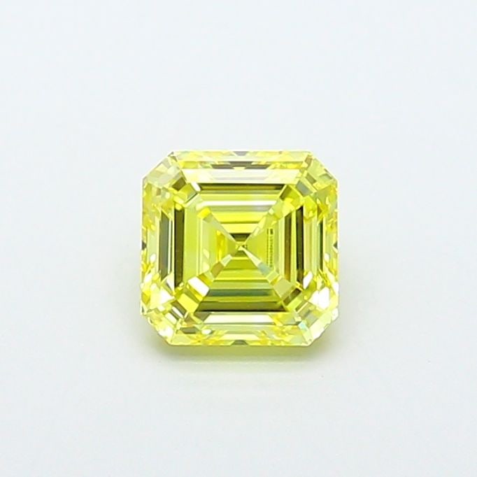 Loose Diamond - ASSCHER 1.04ct Fancy Intense Yellow VVS2: Loose Diamond - ASSCHER 1.04ct Fancy Intense Yellow VVS2 Source: This is a real non-mined Diamond that has been grown in a lab Shape: ASSCHER Carats: 1.04 Color: Fancy Intense Yellow Certification: