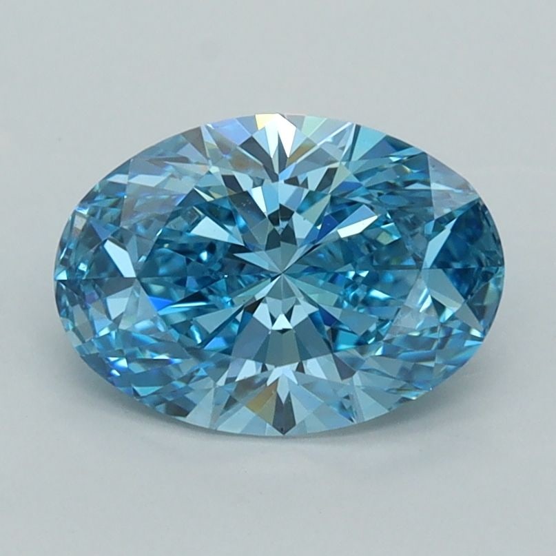 Loose Diamond - OVAL 1.52ct Fancy Vivid Blue VVS2: Loose Diamond - OVAL 1.52ct Fancy Vivid Blue VVS2 Source: This is a real non-mined Diamond that has been grown in a lab Shape: OVAL Carats: 1.52 Color: Fancy Vivid Blue Certification: IGI Video: