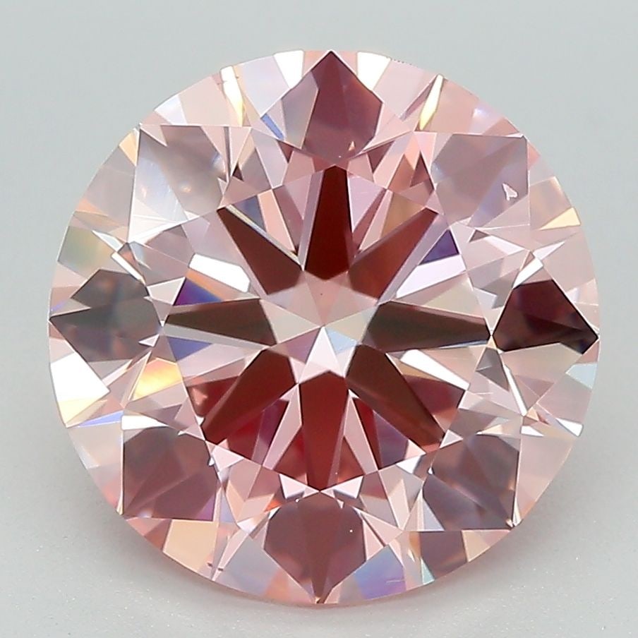 Loose Diamond - ROUND 3.97ct Fancy Pink VVS2 (1 of 1)