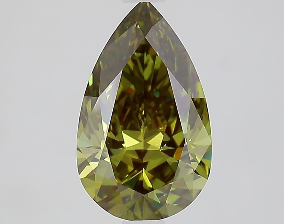 Loose Diamond - PEAR 1.87ct Fancy Vivid Green VS1: Loose Diamond - PEAR 1.87ct Fancy Vivid Green VS1 Source: This is a real non-mined Diamond that has been grown in a lab Shape: PEAR Carats: 1.87 Color: Fancy Vivid Green Certification: IGI Video: