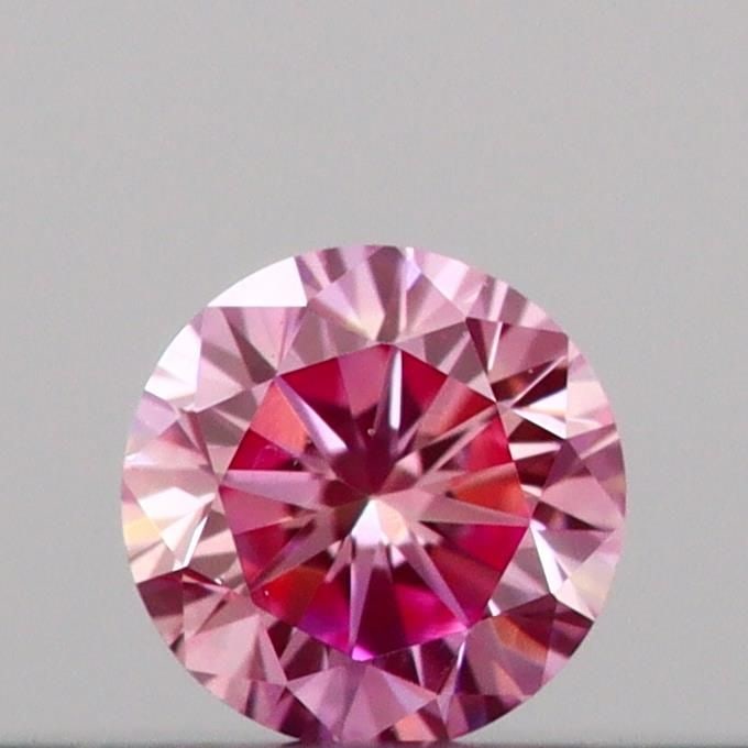 Loose Diamond - ROUND 0.1ct Fancy Vivid Pink VS1: Loose Diamond - ROUND 0.1ct Fancy Vivid Pink VS1 Source: This is a real non-mined Diamond that has been grown in a lab Shape: ROUND Carats: 0.1 Color: Fancy Vivid Pink Certification: IGI Video: