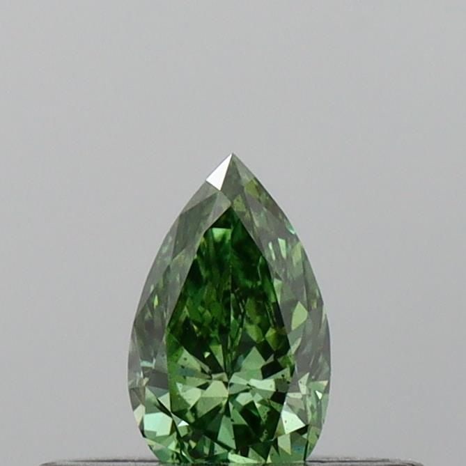 Loose Diamond - PEAR 0.22ct Fancy Vivid Green SI1: Loose Diamond - PEAR 0.22ct Fancy Vivid Green SI1 Source: This is a real non-mined Diamond that has been grown in a lab Shape: PEAR Carats: 0.22 Color: Fancy Vivid Green Certification: IGI Video: