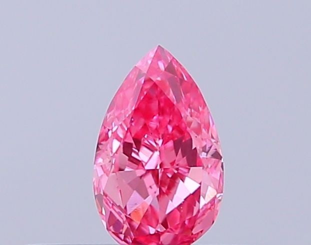 Loose Diamond - PEAR 0.23ct Fancy Vivid Pink VS1: Loose Diamond - PEAR 0.23ct Fancy Vivid Pink VS1 Source: This is a real non-mined Diamond that has been grown in a lab Shape: PEAR Carats: 0.23 Color: Fancy Vivid Pink Certification: IGI Video:
