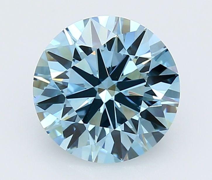Ideal Loose Diamond - ROUND 3.02ct Fancy Vivid Blue VS1: Ideal Loose Diamond - ROUND 3.02ct Fancy Vivid Blue VS1 Source: This is a real non-mined Diamond that has been grown in a lab Shape: ROUND Carats: 3.02 Color: Fancy Vivid Blue Certification: IGI Video