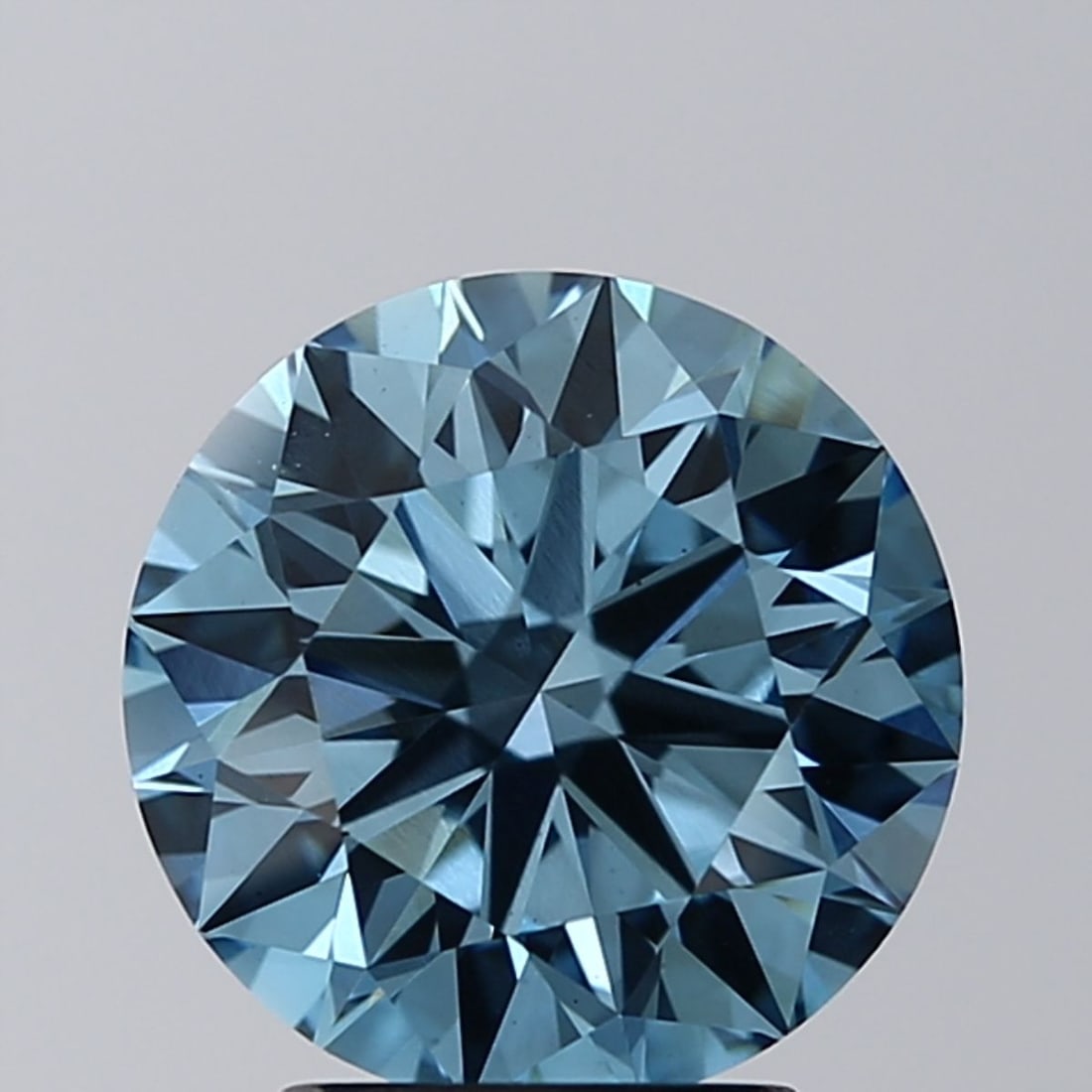 Ideal Loose Diamond - ROUND 2.7ct Fancy Vivid Blue VS1: Ideal Loose Diamond - ROUND 2.7ct Fancy Vivid Blue VS1 Source: This is a real non-mined Diamond that has been grown in a lab Shape: ROUND Carats: 2.7 Color: Fancy Vivid Blue Certification: IGI Video: