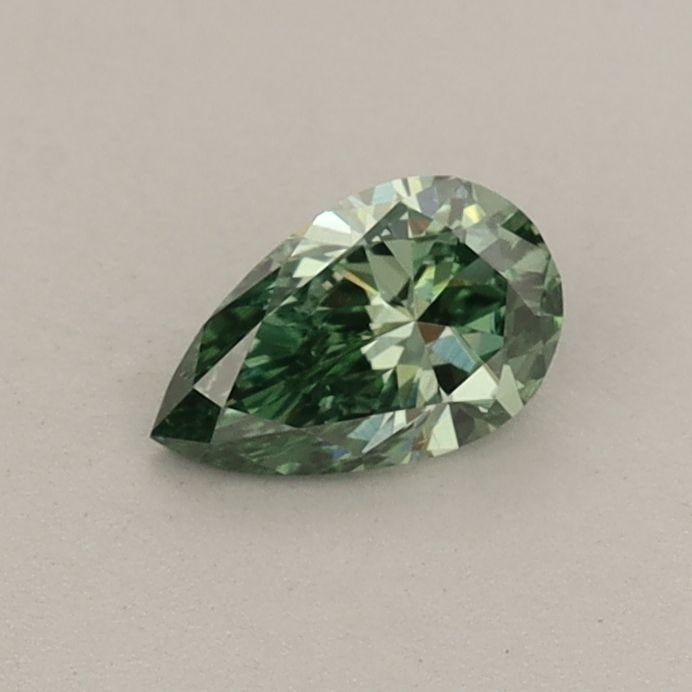 Loose Diamond - PEAR 0.35ct Fancy Vivid Green VS2: Loose Diamond - PEAR 0.35ct Fancy Vivid Green VS2 Source: This is a real non-mined Diamond that has been grown in a lab Shape: PEAR Carats: 0.35 Color: Fancy Vivid Green Certification: IGI Video: