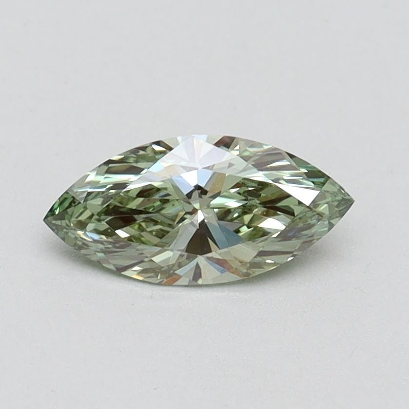 Loose Diamond - MARQUISE 0.51ct Fancy Intense Green VS1: Loose Diamond - MARQUISE 0.51ct Fancy Intense Green VS1 Source: This is a real non-mined Diamond that has been grown in a lab Shape: MARQUISE Carats: 0.51 Color: Fancy Intense Green Certification: IGI