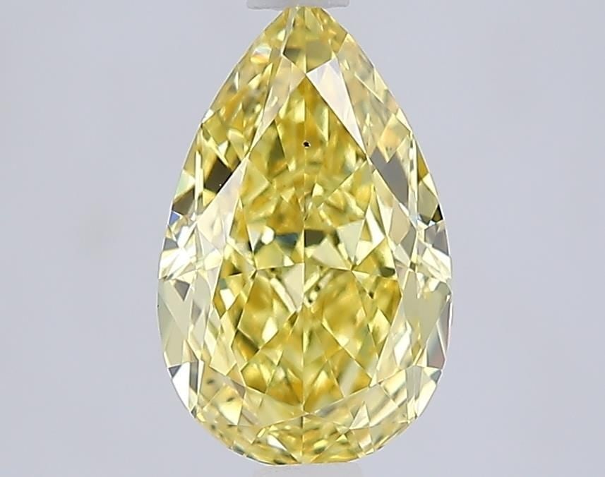 Loose Diamond - PEAR 1.59ct Fancy Intense Yellow VS1: Loose Diamond - PEAR 1.59ct Fancy Intense Yellow VS1 Source: This is a real non-mined Diamond that has been grown in a lab Shape: PEAR Carats: 1.59 Color: Fancy Intense Yellow Certification: IGI Video