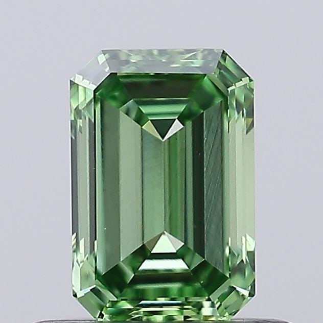 Loose Diamond - EMERALD 0.62ct Fancy Vivid Green VS1 (1 of 1)