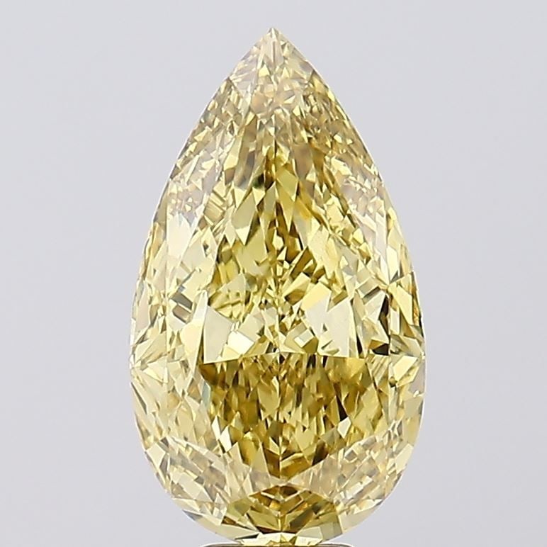 Loose Diamond - PEAR 10.1ct Fancy Vivid Yellow VVS2 (1 of 1)