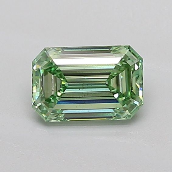 Loose Diamond - EMERALD 1.0ct Fancy Vivid Green VS2: Loose Diamond - EMERALD 1.0ct Fancy Vivid Green VS2 Source: This is a real non-mined Diamond that has been grown in a lab Shape: EMERALD Carats: 1.0 Color: Fancy Vivid Green Certification: IGI PLEASE