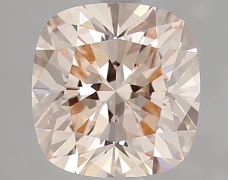 Loose Diamond - CUSHION BRILLIANT 3.1ct Fancy Orange Pink VVS2: Loose Diamond - CUSHION BRILLIANT 3.1ct Fancy Orange Pink VVS2 Source: This is a real non-mined Diamond that has been grown in a lab Shape: CUSHION BRILLIANT Carats: 3.1 Color: Fancy Orange Pink Certi
