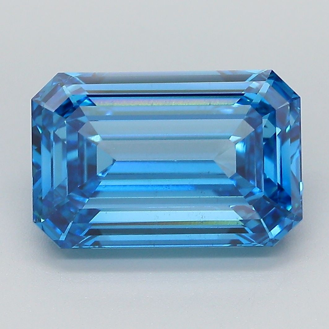 Loose Diamond - EMERALD 5.09ct Fancy Vivid Blue VS2 (1 of 1)