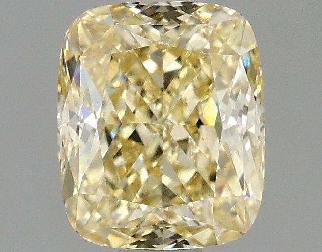 Loose Diamond - CUSHION MODIFIED 1.1ct Fancy Vivid Yellow VS1: Loose Diamond - CUSHION MODIFIED 1.1ct Fancy Vivid Yellow VS1 Source: This is a real non-mined Diamond that has been grown in a lab Shape: CUSHION MODIFIED Carats: 1.1 Color: Fancy Vivid Yellow Certif