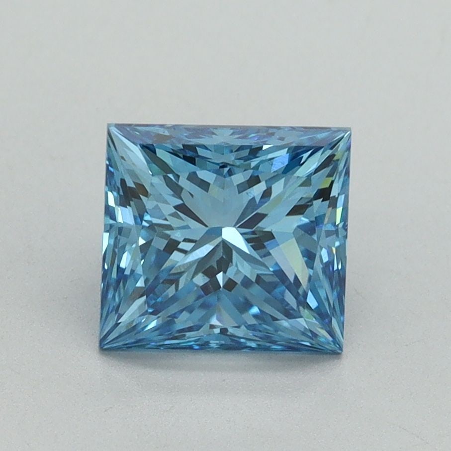 Loose Diamond - PRINCESS 1.68ct Fancy Vivid Blue VS1: Loose Diamond - PRINCESS 1.68ct Fancy Vivid Blue VS1 Source: This is a real non-mined Diamond that has been grown in a lab Shape: PRINCESS Carats: 1.68 Color: Fancy Vivid Blue Certification: IGI Video