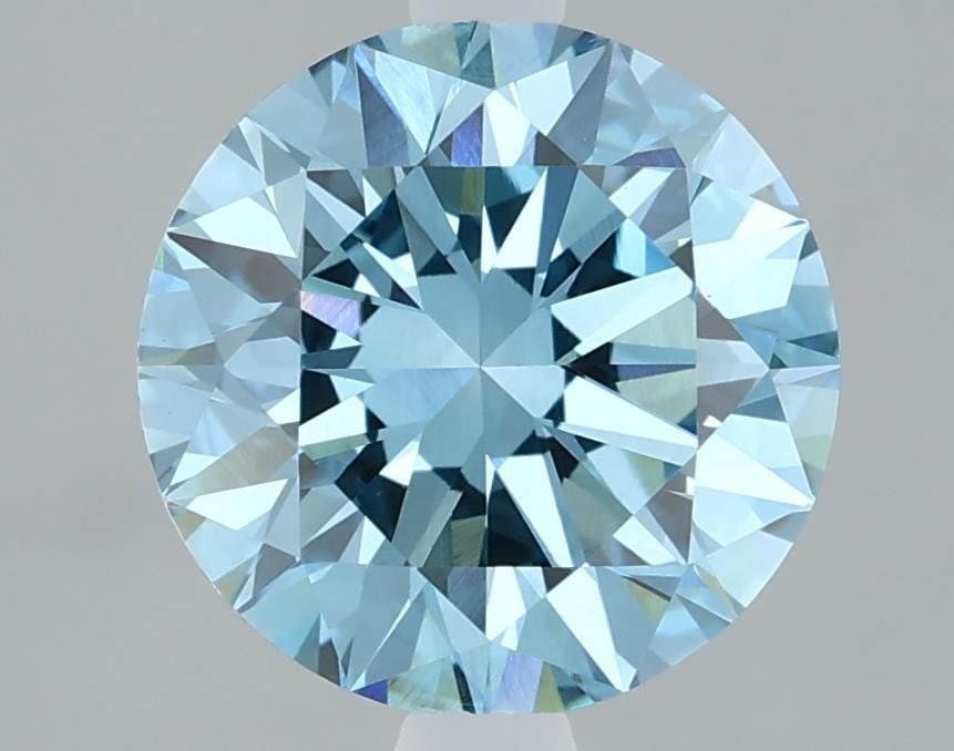 Loose Diamond - ROUND 2.09ct Fancy Vivid Blue VVS2: Loose Diamond - ROUND 2.09ct Fancy Vivid Blue VVS2 Source: This is a real non-mined Diamond that has been grown in a lab Shape: ROUND Carats: 2.09 Color: Fancy Vivid Blue Certification: IGI Video: