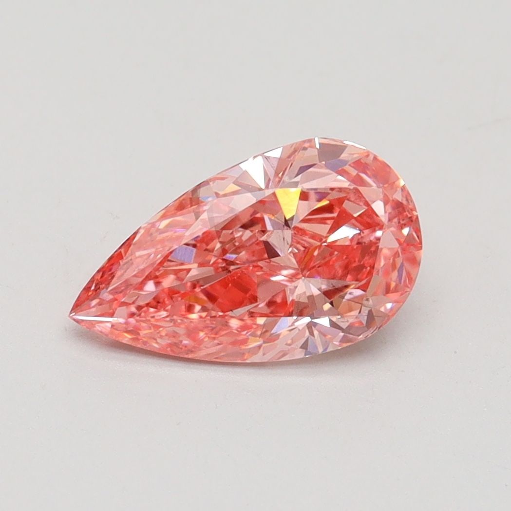 Loose Diamond - PEAR 1.24ct Fancy Vivid Pink VS2: Loose Diamond - PEAR 1.24ct Fancy Vivid Pink VS2 Source: This is a real non-mined Diamond that has been grown in a lab Shape: PEAR Carats: 1.24 Color: Fancy Vivid Pink Certification: IGI Video: