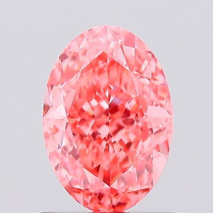 Loose Diamond - OVAL 1.07ct Fancy Vivid Pink VVS2: Loose Diamond - OVAL 1.07ct Fancy Vivid Pink VVS2 Source: This is a real non-mined Diamond that has been grown in a lab Shape: OVAL Carats: 1.07 Color: Fancy Vivid Pink Certification: IGI Video: