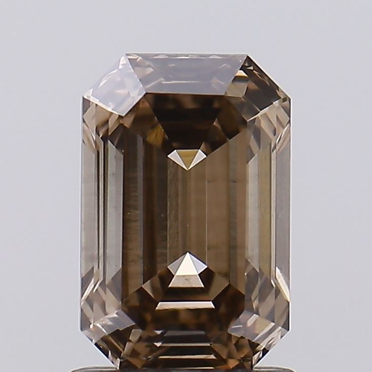 Loose Diamond - EMERALD 1.2ct Fancy Brown VS2: Loose Diamond - EMERALD 1.2ct Fancy Brown VS2 Source: This is a real non-mined Diamond that has been grown in a lab Shape: EMERALD Carats: 1.2 Color: Fancy Brown Certification: IGI Video: