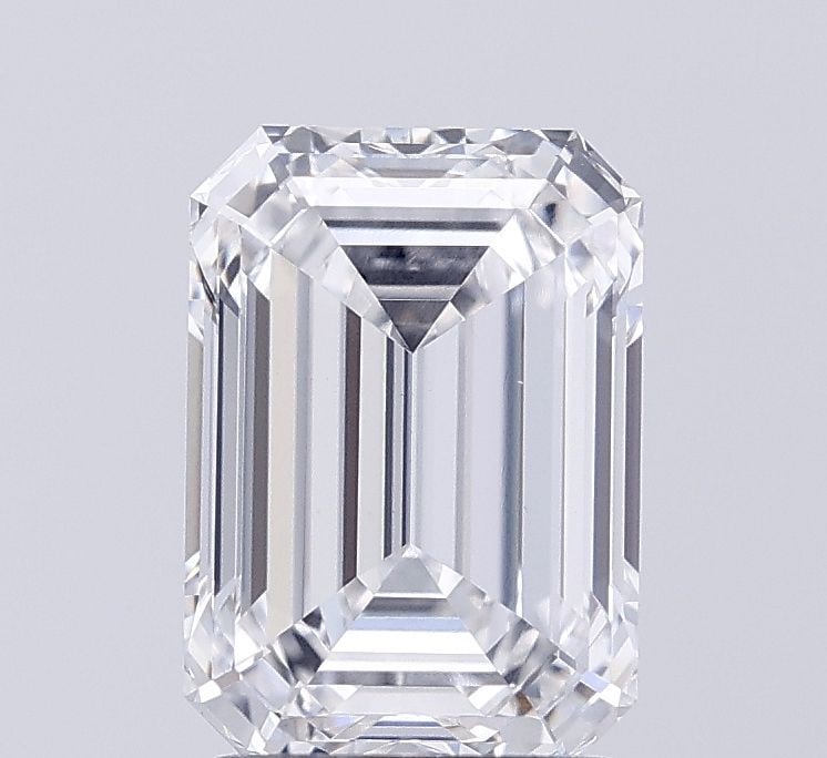 Loose Diamond - EMERALD 2.58ct E VVS2: Loose Diamond - EMERALD 2.58ct E VVS2 Source: This is a real non-mined Diamond that has been grown in a lab Shape: EMERALD Carats: 2.58 Color: E Clarity: VVS2 Certification: IGI Video: Video Link 