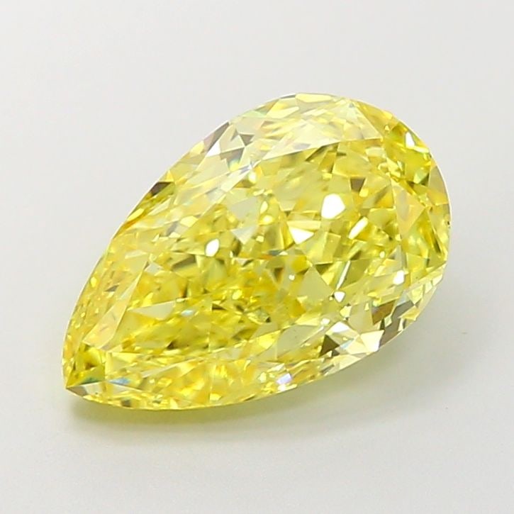 Loose Diamond - PEAR 4.55ct Fancy Vivid Yellow VS2: Loose Diamond - PEAR 4.55ct Fancy Vivid Yellow VS2 Source: This is a real non-mined Diamond that has been grown in a lab Shape: PEAR Carats: 4.55 Color: Fancy Vivid Yellow Certification: IGI Video: