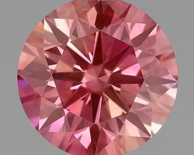 Loose Diamond - ROUND 0.55ct Fancy Vivid Pink VVS1: Loose Diamond - ROUND 0.55ct Fancy Vivid Pink VVS1 Source: This is a real non-mined Diamond that has been grown in a lab Shape: ROUND Carats: 0.55 Color: Fancy Vivid Pink Certification: IGI Video: