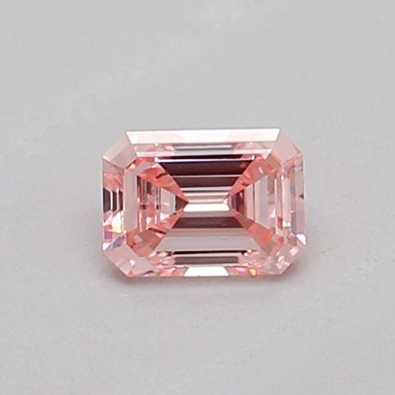 Loose Diamond - EMERALD 0.15ct Fancy Intense Pink VS1: Loose Diamond - EMERALD 0.15ct Fancy Intense Pink VS1 Source: This is a real non-mined Diamond that has been grown in a lab Shape: EMERALD Carats: 0.15 Color: Fancy Intense Pink Certification: IGI PLE
