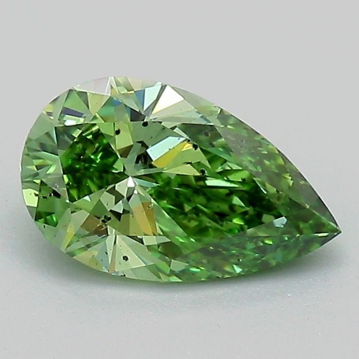 Loose Diamond - PEAR 1.03ct Fancy Vivid Green SI2: Loose Diamond - PEAR 1.03ct Fancy Vivid Green SI2 Source: This is a real non-mined Diamond that has been grown in a lab Shape: PEAR Carats: 1.03 Color: Fancy Vivid Green Certification: IGI Video:
