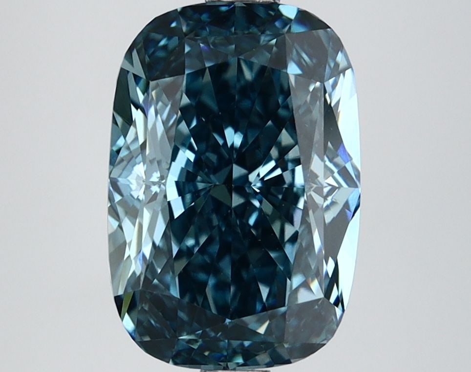 Loose Diamond - CUSHION MODIFIED 3.28ct Fancy Vivid Blue VS1 (1 of 1)